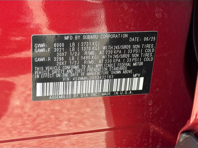 Used 2025 Subaru Ascent Limited w/ Popular Package #2 AWD/4WD image 47