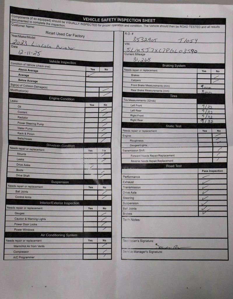 Used 2023 Lincoln Aviator Reserve w/ Class IV Trailer Tow Package image 7