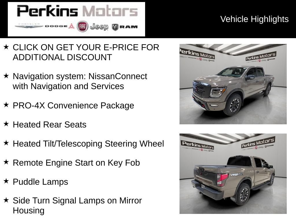Used 2024 Nissan Titan PRO-4X w/ Pro-4x Convenience Package AWD/4WD image 7