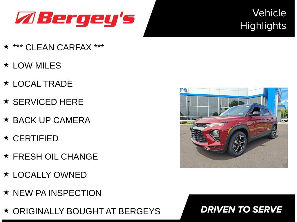 Certified 2022 Chevrolet TrailBlazer RS AWD/4WD image 4