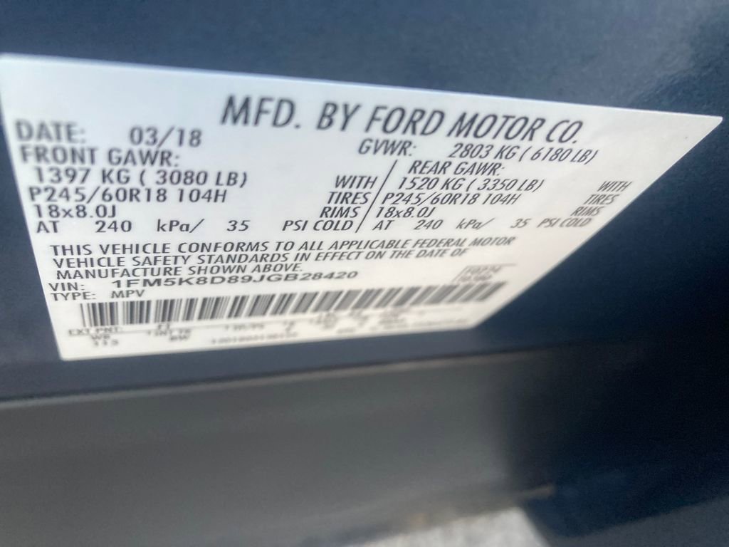 Used 2018 Ford Explorer XLT w/ Equipment Group 202A image 34