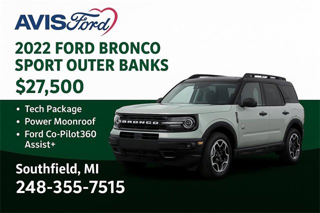 Used 2022 Ford Bronco Sport Outer Banks w/ Tech Package