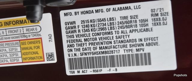 Used 2021 Honda Pilot EX-L image 23