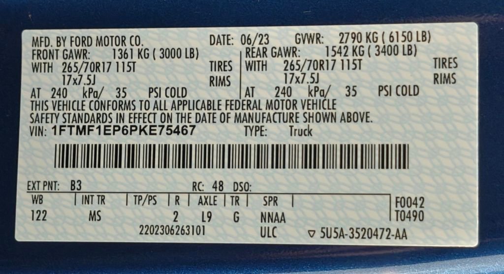 Used 2023 Ford F150 XLT w/ Equipment Group 301A Mid image 52