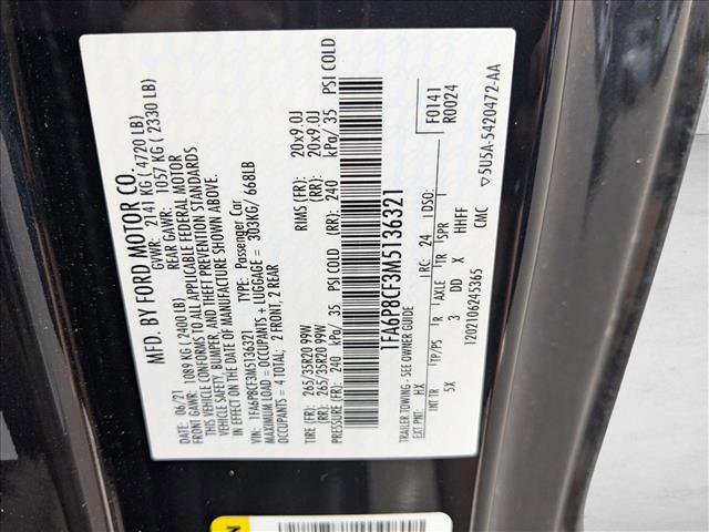 Used 2021 Ford Mustang GT Premium w/ Equipment Group 401A image 15