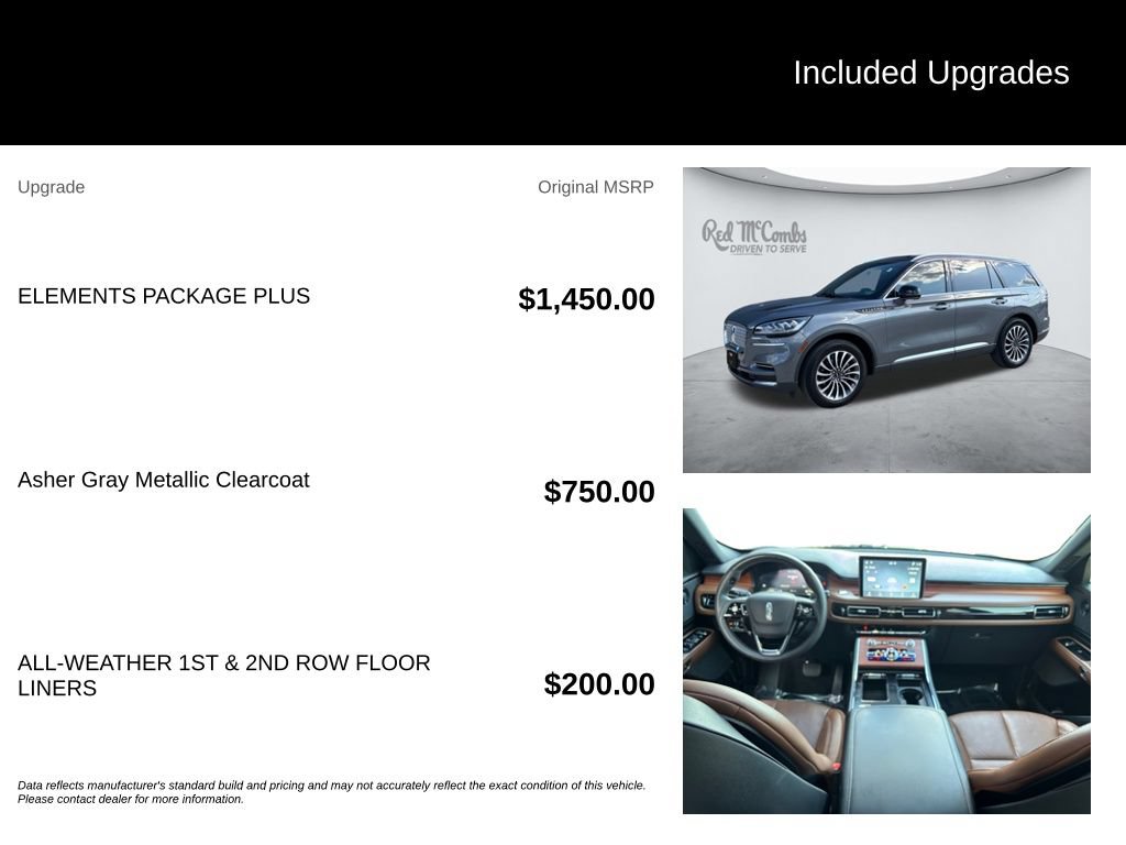 Used 2024 Lincoln Aviator Reserve w/ Elements Package Plus RWD image 5