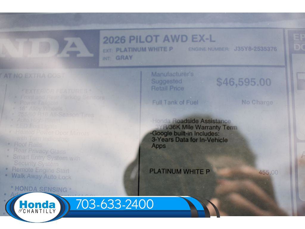 New 2026 Honda Pilot EX-L image 37