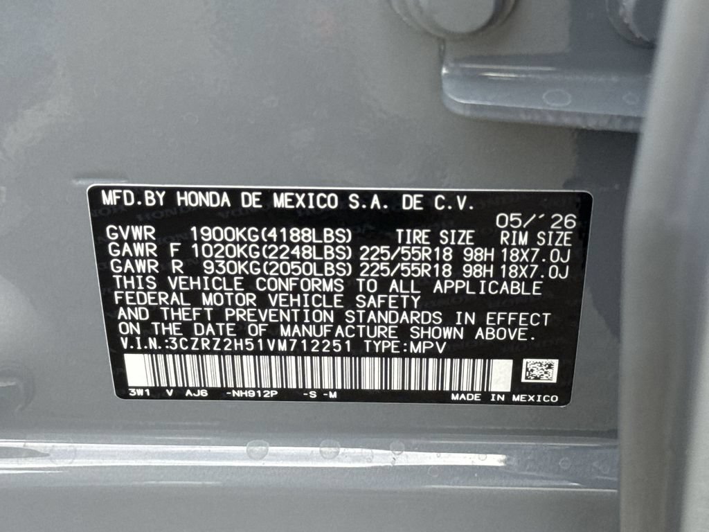 Certified 2027 Honda HR-V Sport image 26