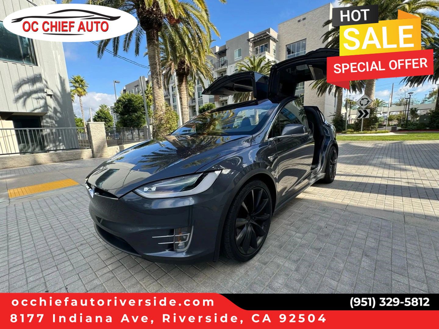 Used 2018 Tesla Model X 100D AWD/4WD image 1