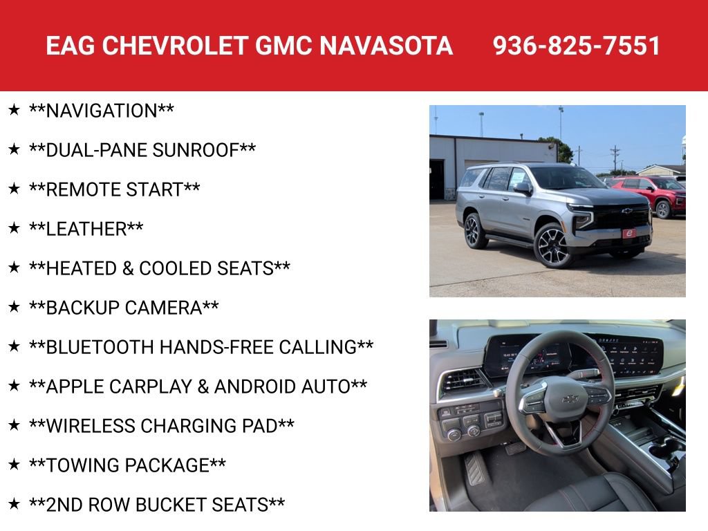 New 2026 Chevrolet Tahoe RST w/ Comfort Package RWD image 4