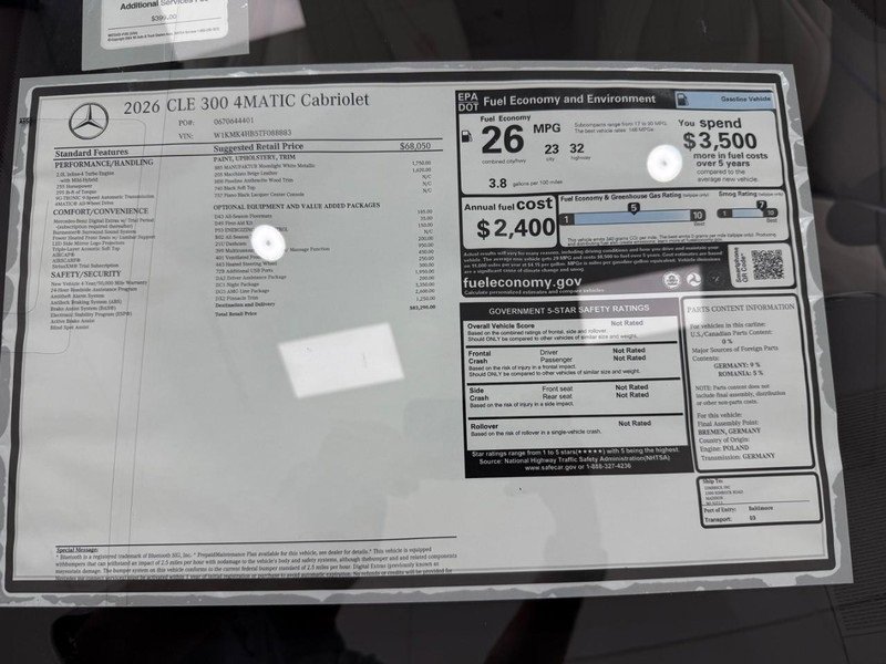 New 2026 Mercedes-Benz CLE 300 4MATIC Cabriolet image 4