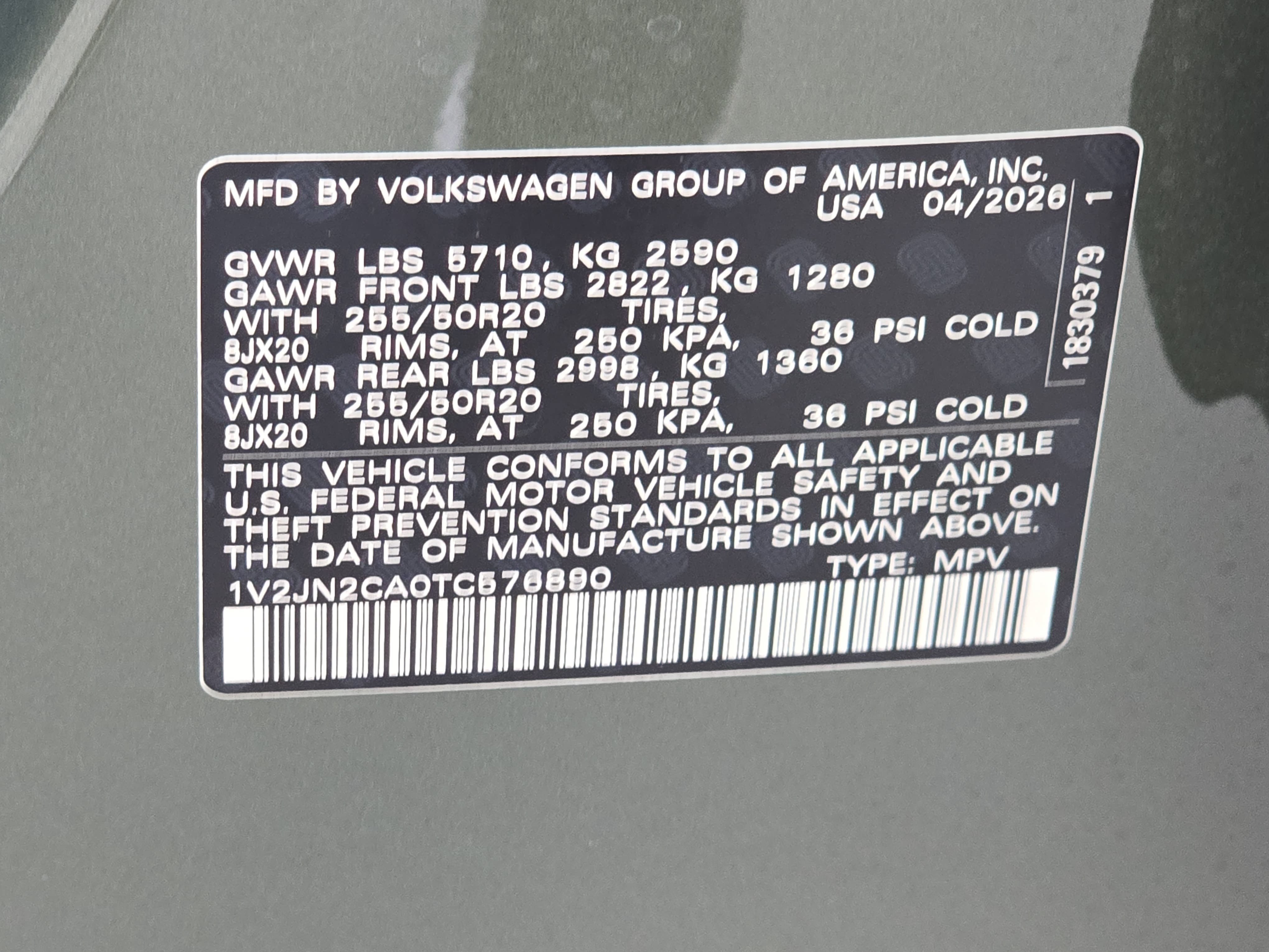 New 2026 Volkswagen Atlas SE FWD image 37