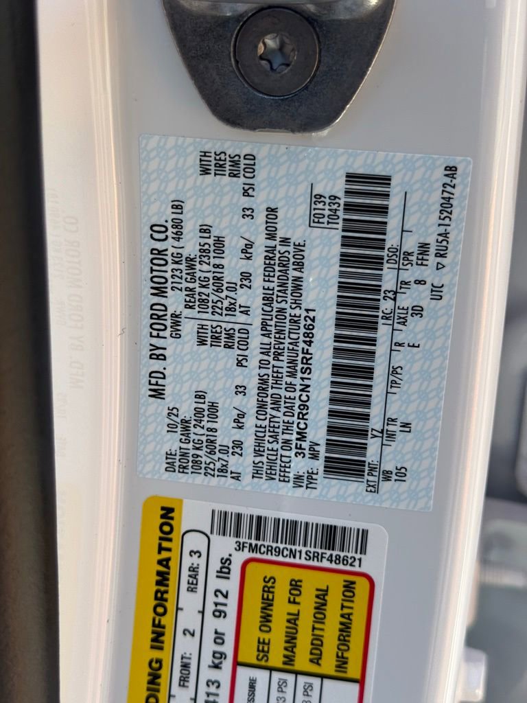 New 2025 Ford Bronco Sport Outer Banks AWD/4WD image 34