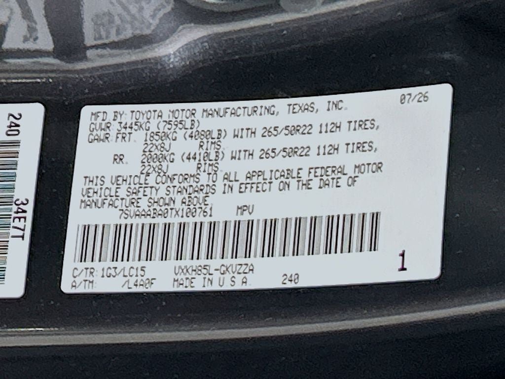 New 2026 Toyota Sequoia Capstone AWD/4WD image 31