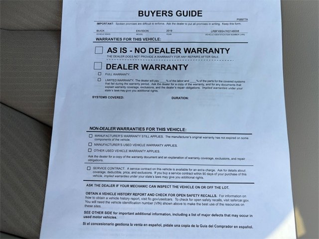 Used 2019 Buick Envision Preferred image 39