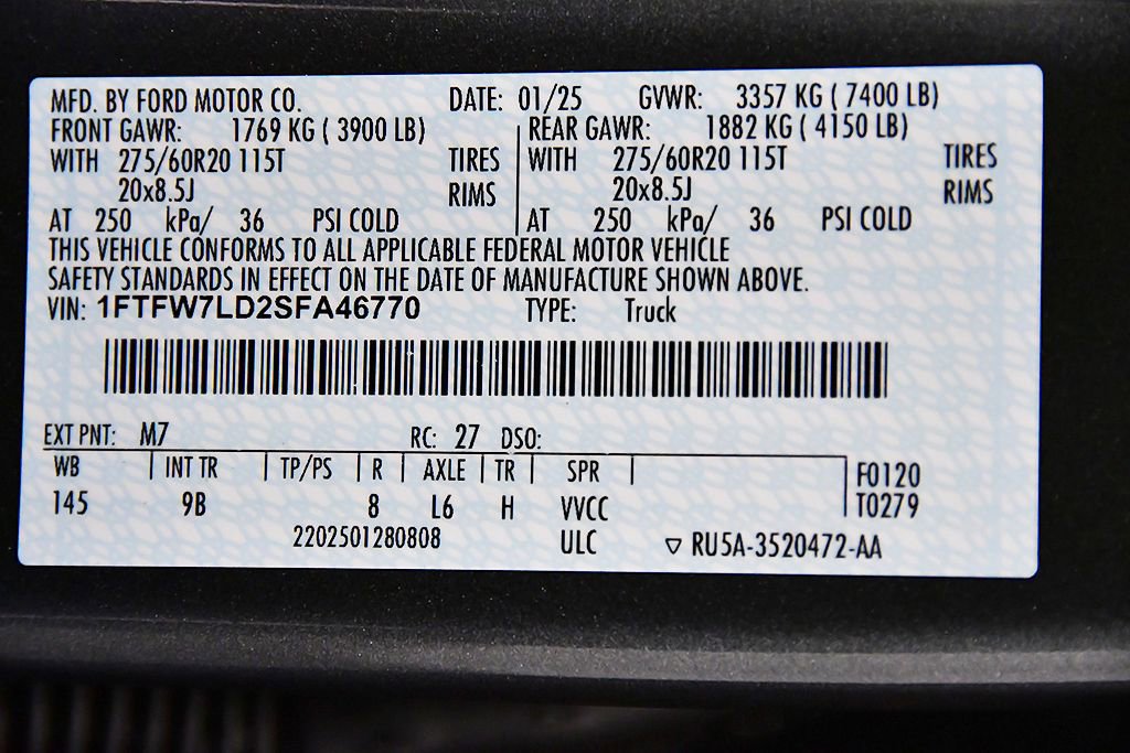 Used 2025 Ford F150 Platinum w/ Equipment Group 702A High image 19