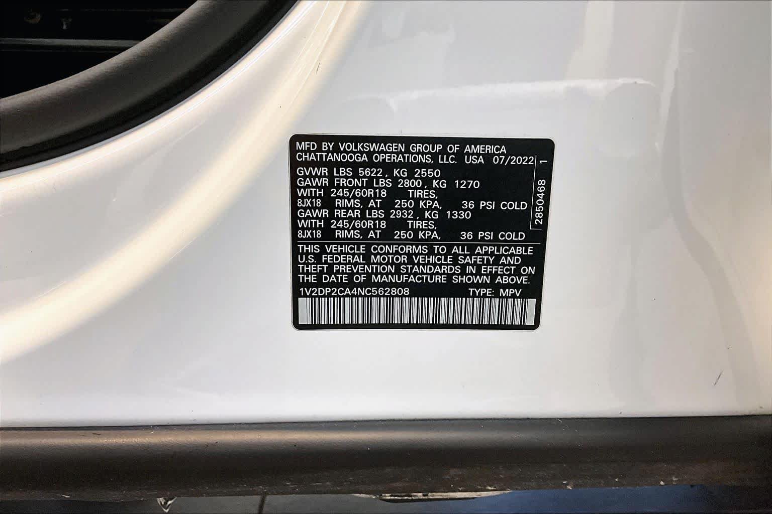 Used 2022 Volkswagen Atlas SE FWD image 33