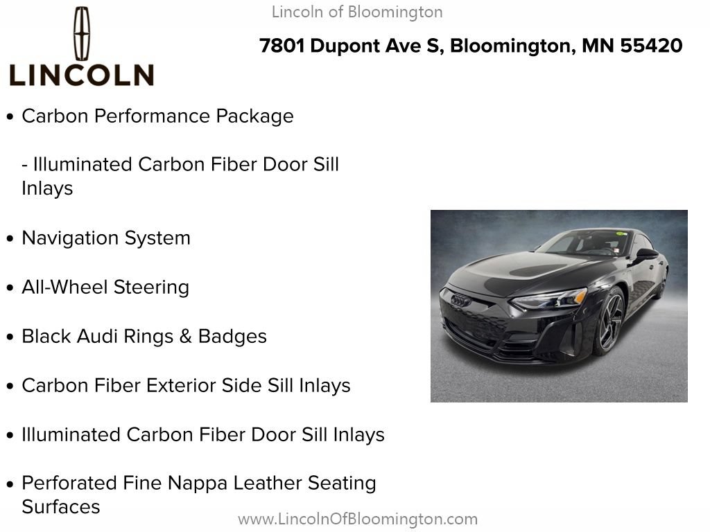 Used 2024 Audi RS e-tron GT w/ Carbon Performance Package AWD/4WD image 9