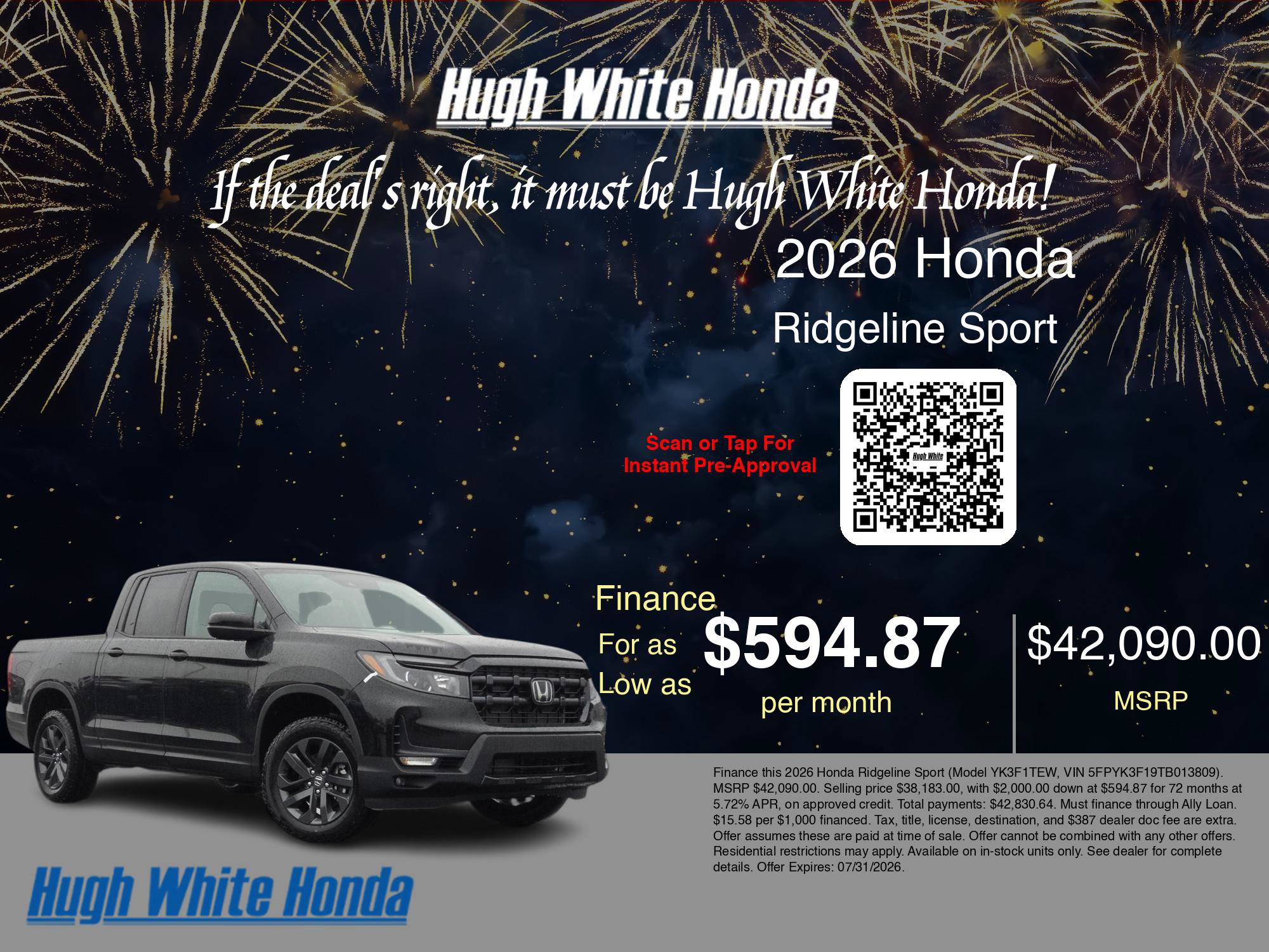 New 2026 Honda Ridgeline Sport image 6
