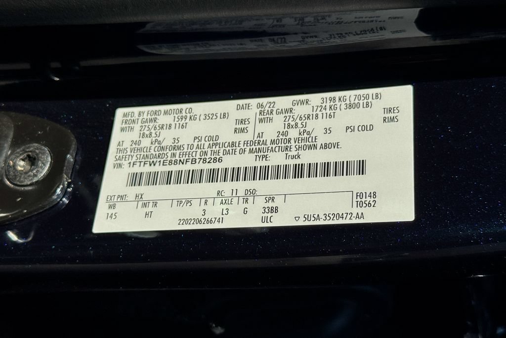 Certified 2022 Ford F150 Lariat w/ Trailer Tow Package AWD/4WD image 24