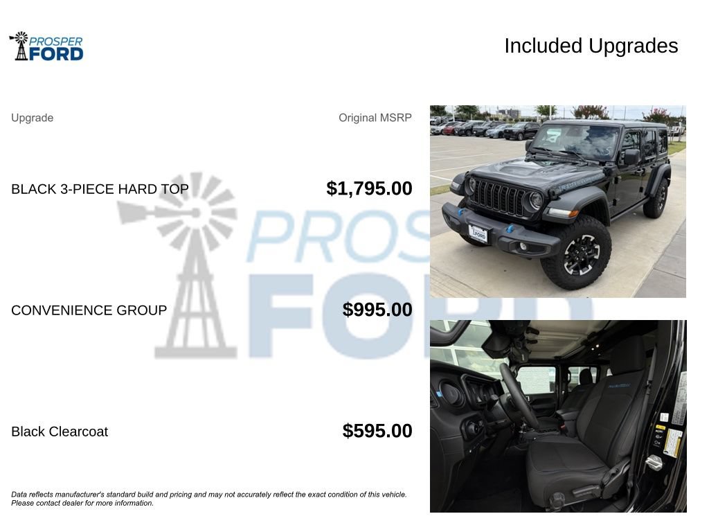Used 2025 Jeep Wrangler Unlimited Rubicon 4xe w/ Convenience Group AWD/4WD image 3