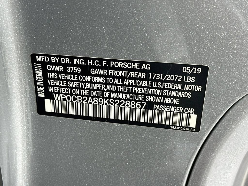 Certified 2019 Porsche 718 Boxster GTS RWD image 31