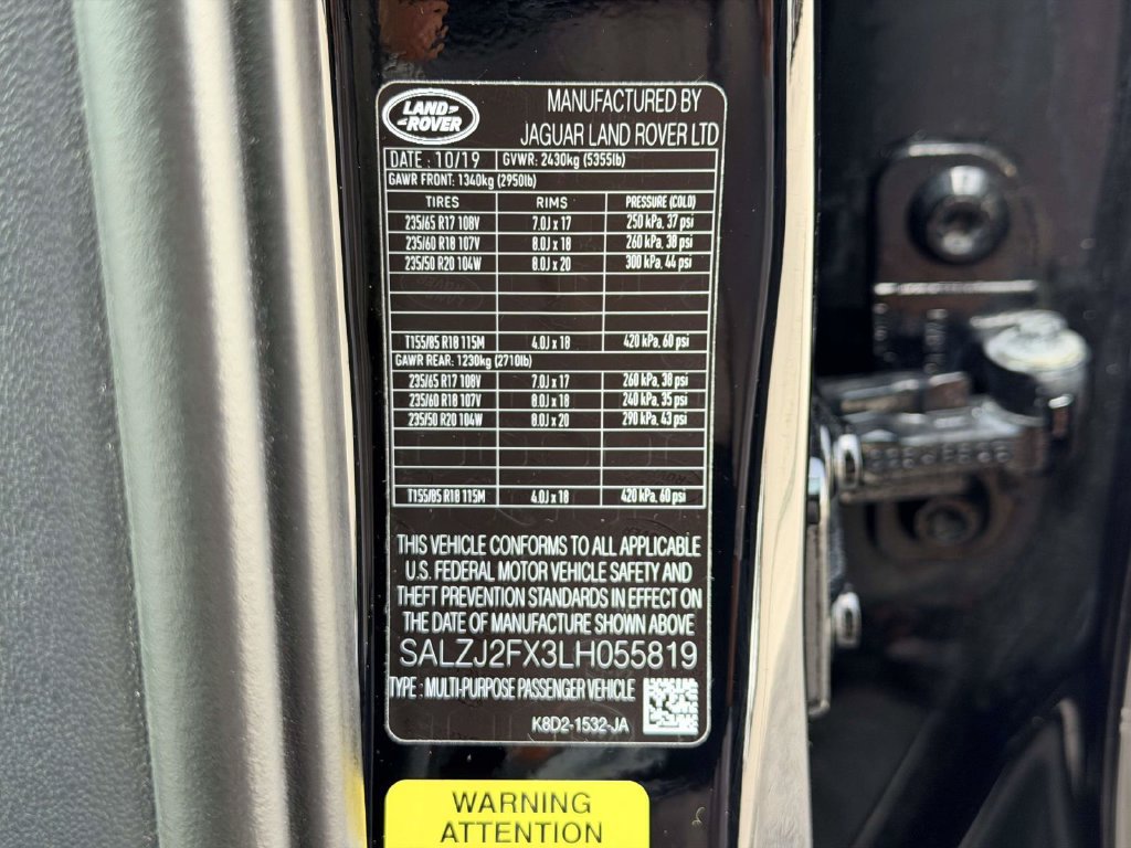 Used 2020 Land Rover Range Rover Evoque S AWD/4WD image 27