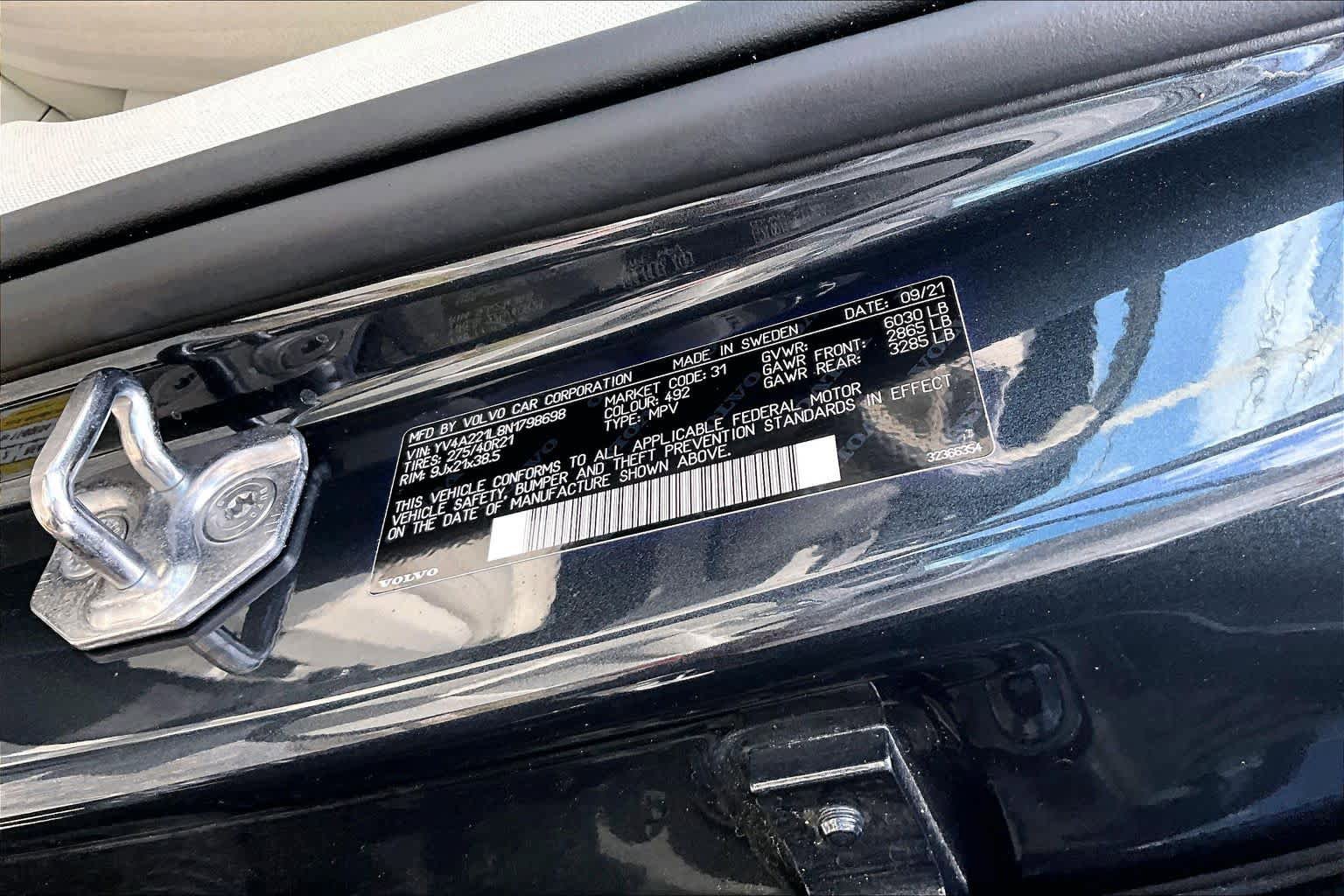 Used 2022 Volvo XC90 T6 Inscription AWD/4WD image 35
