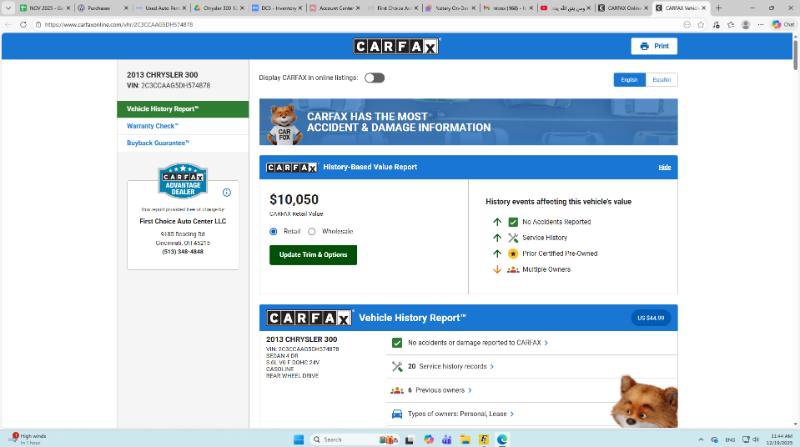 Used 2013 Chrysler 300 w/ Driver Convenience Group image 2