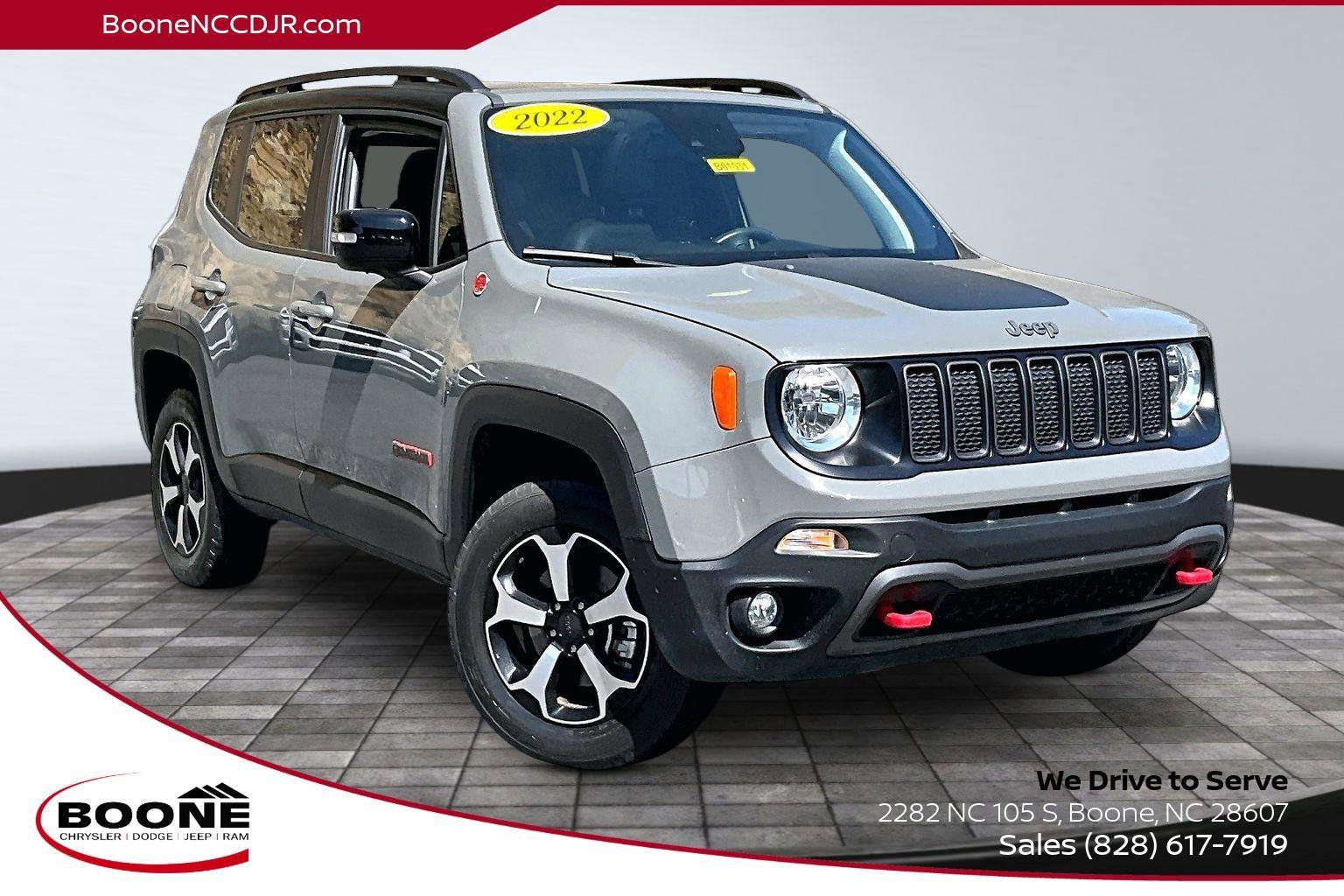 Certified 2022 Jeep Renegade Trailhawk w/ Sun/Sound Group