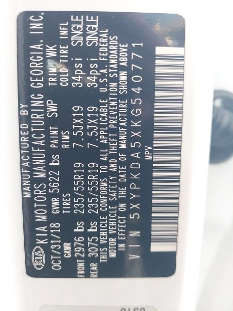 Used 2019 Kia Sorento SX image 5