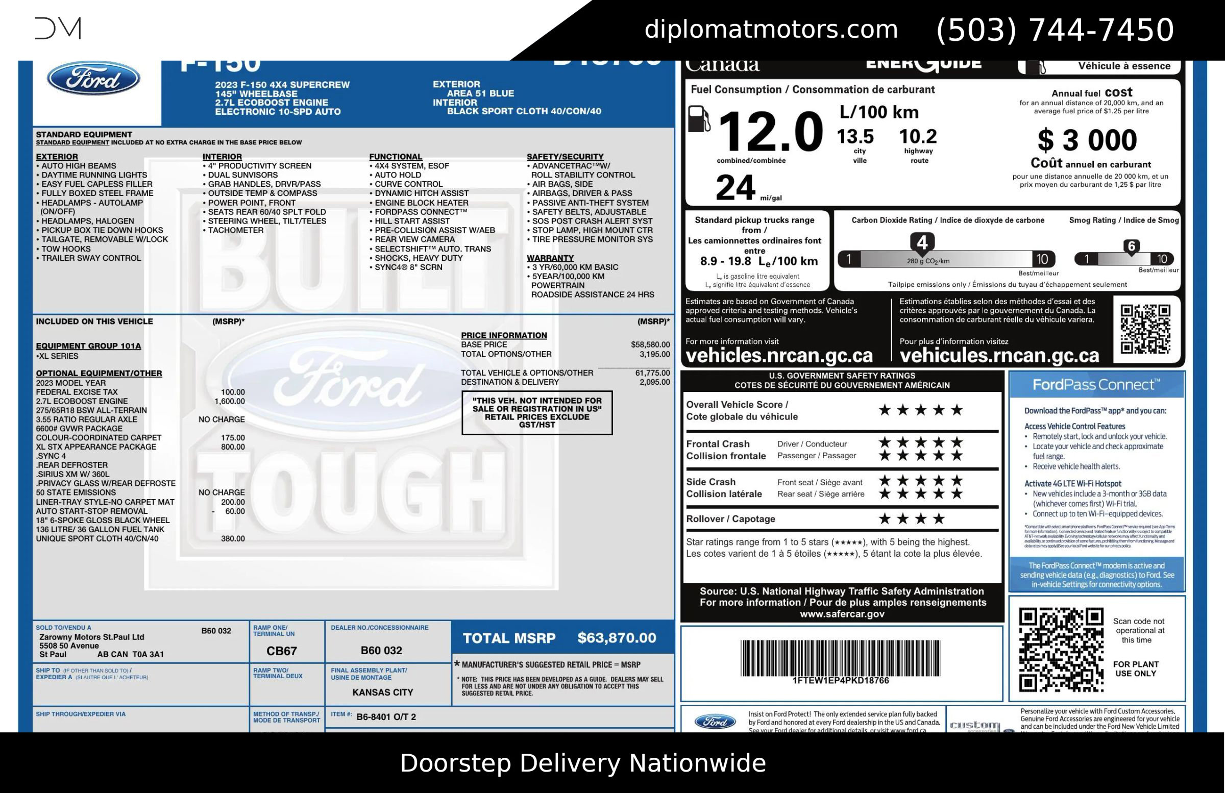 Used 2023 Ford F150 XL w/ XL STX Apperance Package image 2
