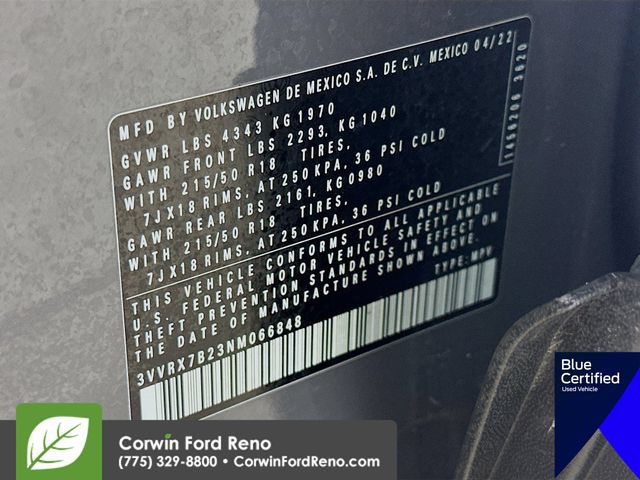 Used 2022 Volkswagen Taos SE FWD image 32
