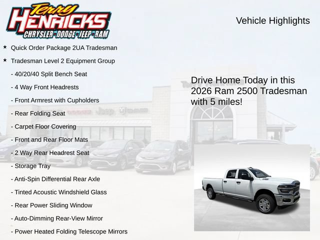 New 2026 RAM 2500 Tradesman AWD/4WD image 4