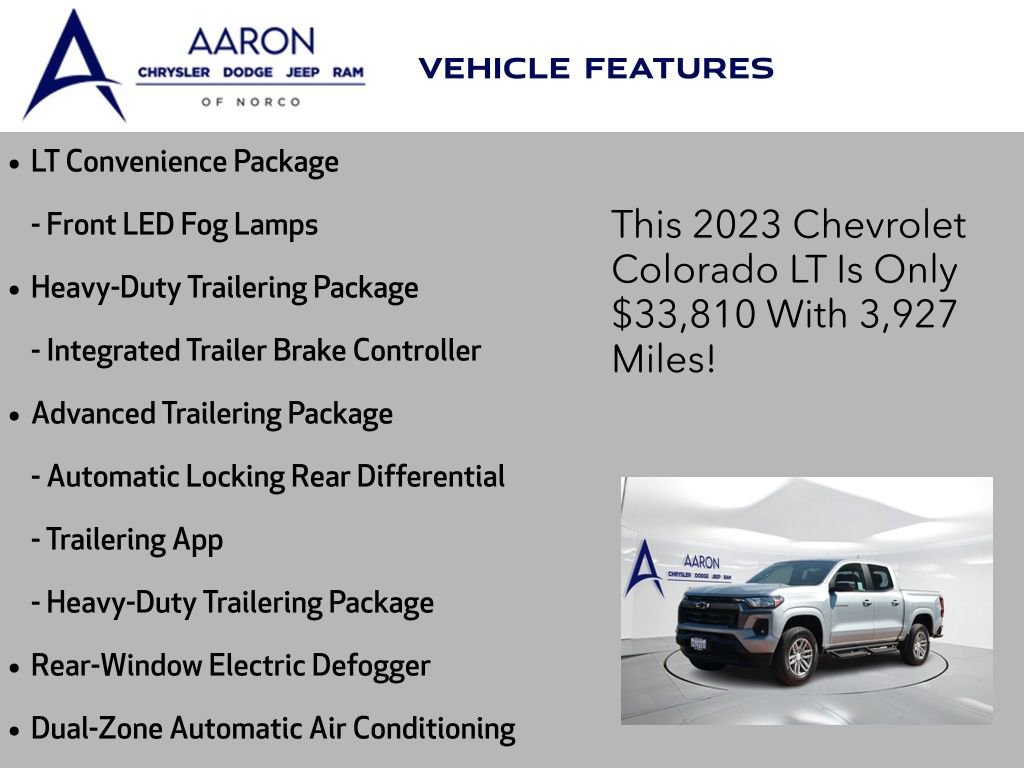 Used 2023 Chevrolet Colorado LT w/ LT Convenience Package II AWD/4WD image 13