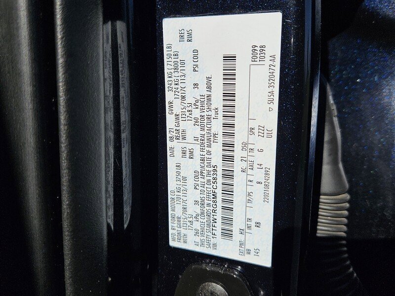 Used 2021 Ford F150 Raptor w/ Equipment Group 801A High AWD/4WD image 18