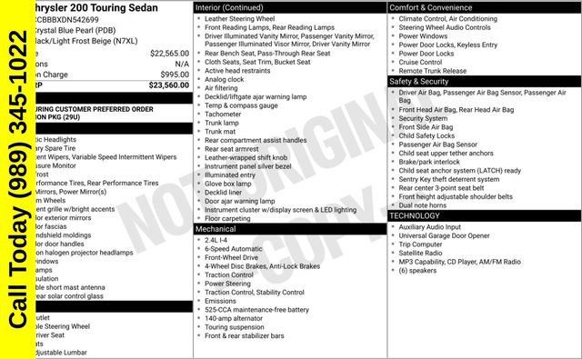 Used 2013 Chrysler 200 Touring FWD image 3