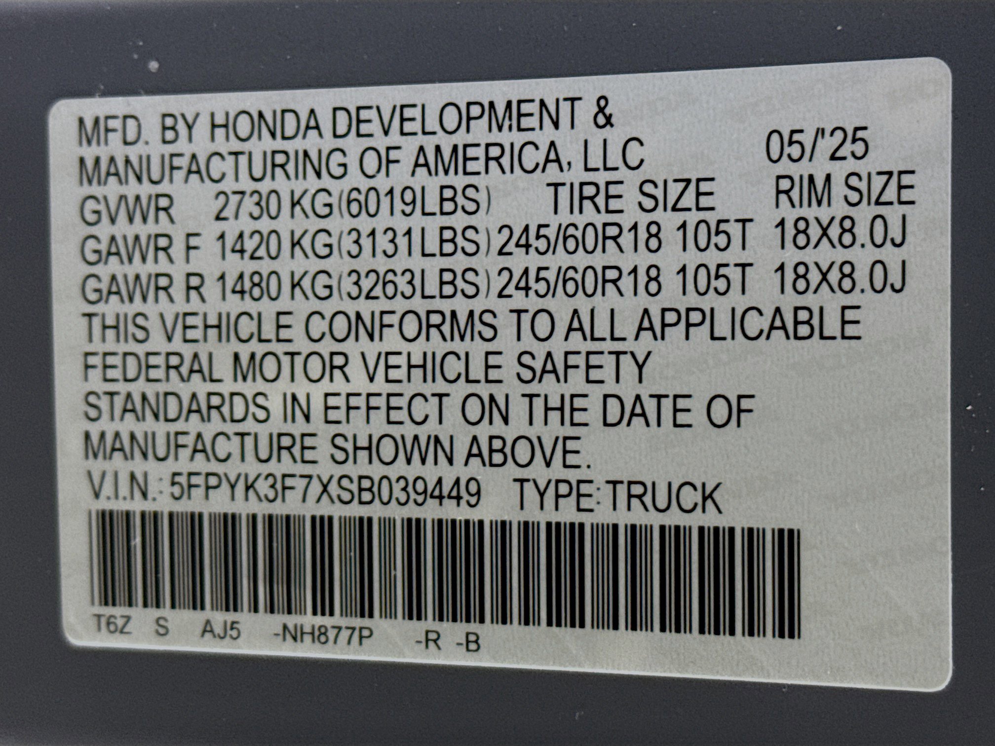 New 2025 Honda Ridgeline TrailSport+ image 39