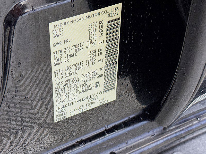 Certified 2022 Nissan Frontier PRO-4X w/ Pro-4X Premium Package image 32