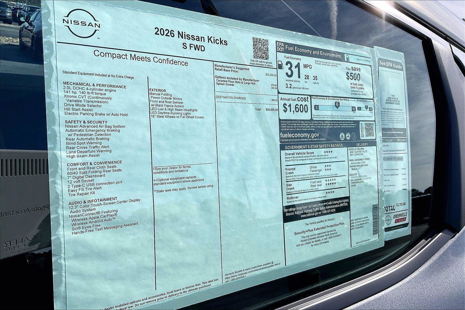New 2026 Nissan Kicks S FWD image 15