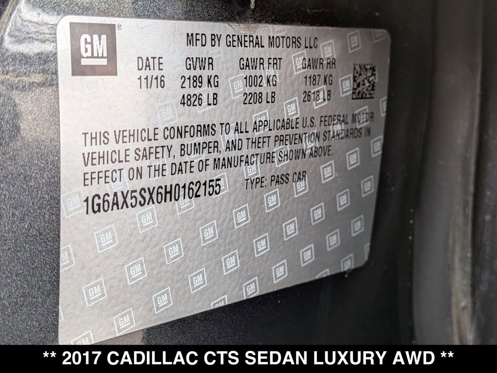 Used 2017 Cadillac CTS Luxury image 29