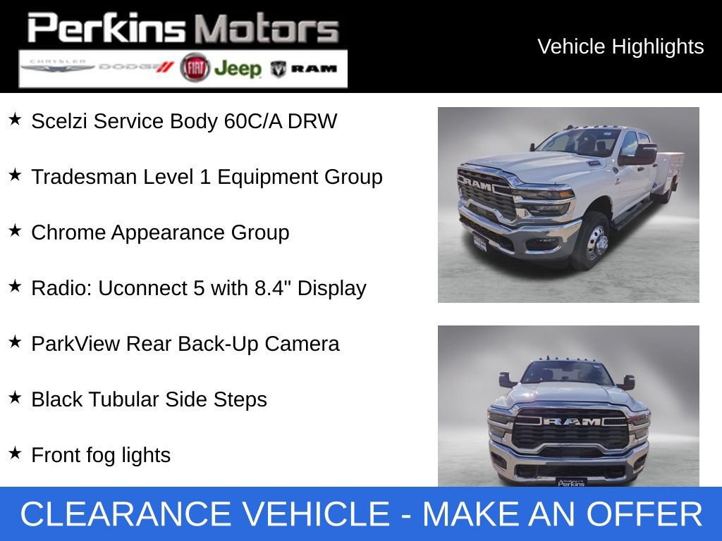 New 2026 RAM 3500 Tradesman w/ Chrome Appearance Group AWD/4WD image 3