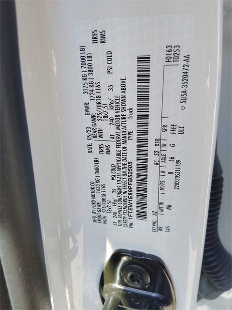 Used 2023 Ford F150 Tremor w/ Equipment Group 402A High image 28