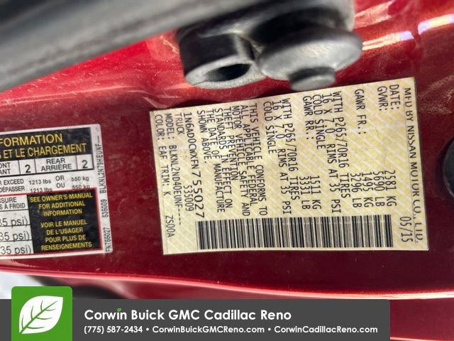 Used 2015 Nissan Frontier SV w/ SV Value Truck Package image 31