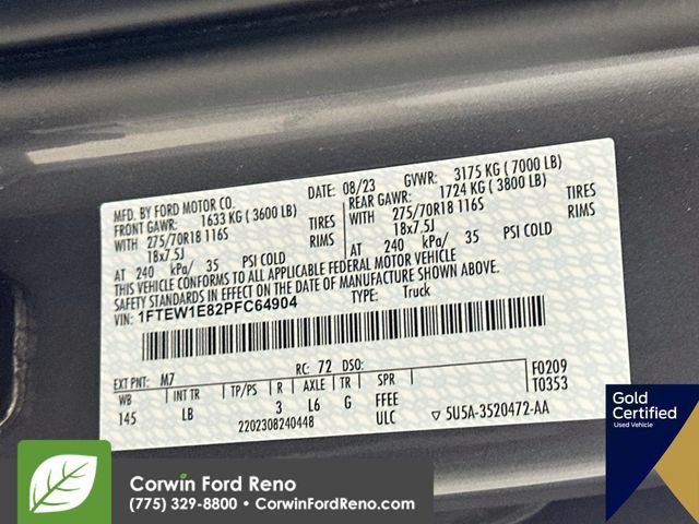 Certified 2023 Ford F150 Tremor w/ Trailer Tow Package AWD/4WD image 36
