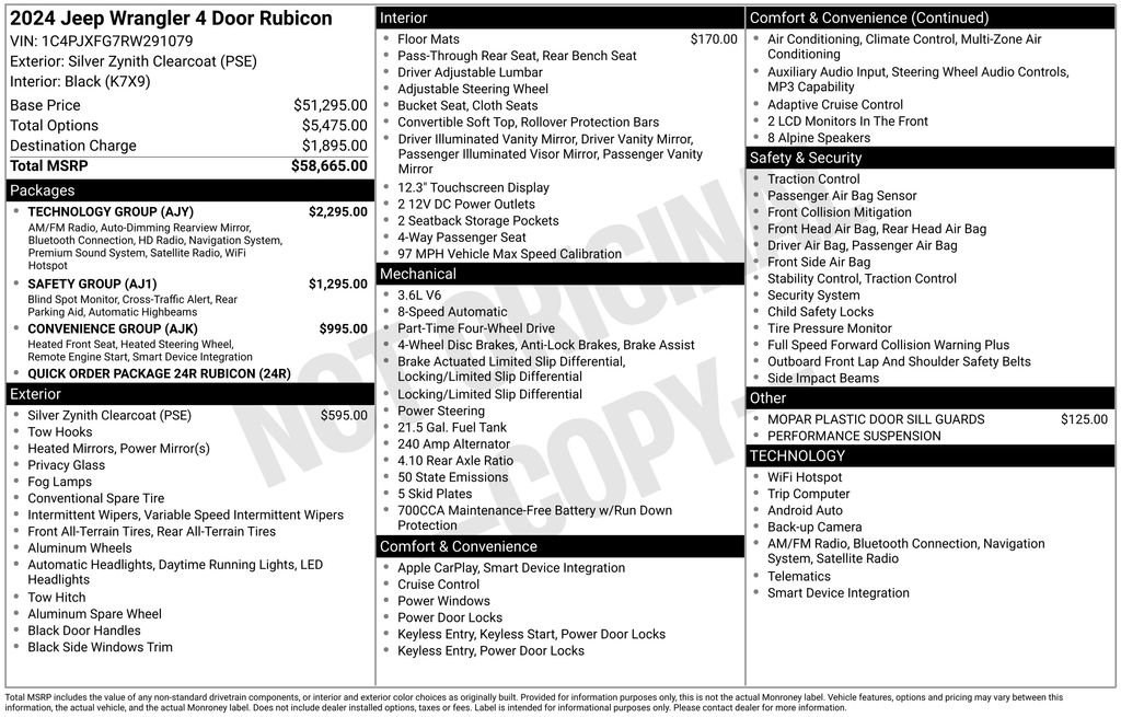 Used 2024 Jeep Wrangler Unlimited Rubicon w/ Technology Group image 23