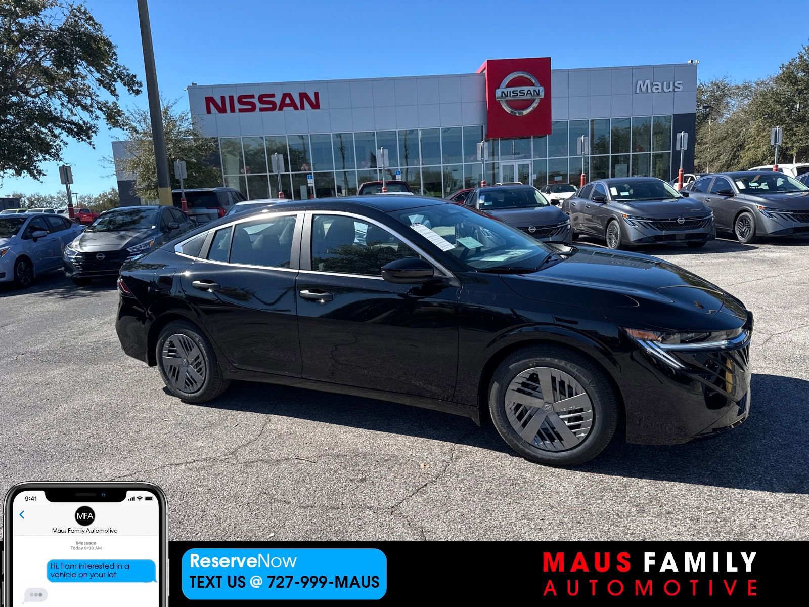 New 2026 Nissan Sentra S w/ Floor Mat Package FWD 360° Tour