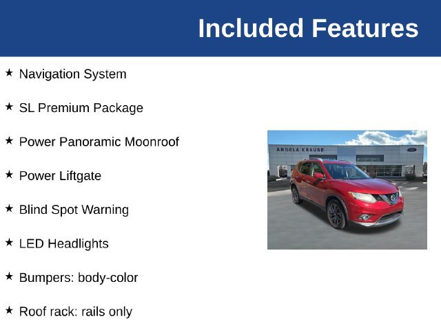 Used 2016 Nissan Rogue SL w/ SL Premium Package AWD/4WD image 5