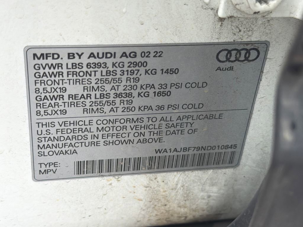 Used 2022 Audi Q7 2.0T Premium w/ Convenience Package AWD/4WD image 27
