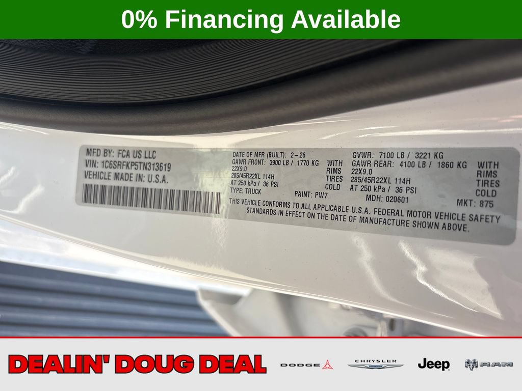 New 2026 RAM 1500 Tungsten w/ Bed Utility Group AWD/4WD image 30